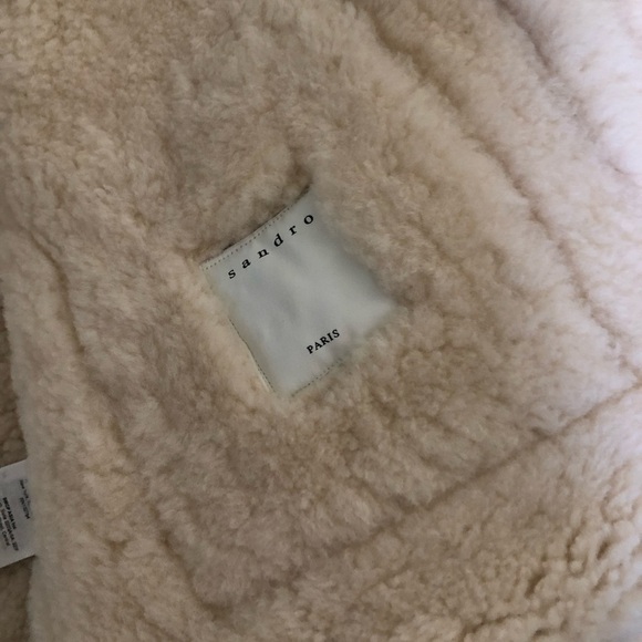Sandro shearling jacket size 2 - Picture 5 of 9